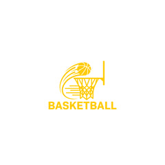 Basketball Swish Car Window Sticker | Sports Vinyl Decal for Cars & Laptops