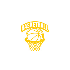 Basketball Rim & Ball Car Window Sticker | Sports Vinyl Decal for Cars, Laptops & Walls