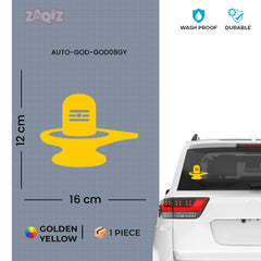 Shiva Lingam Car Sticker – Mahadev Shivling Vinyl Decal for Cars, Bikes, Home & Temple | Waterproof Spiritual Sticker