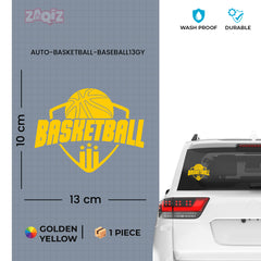 Basketball Badge Car Window Sticker | Premium Sports Vinyl Decal for Cars & Laptops (Copy)