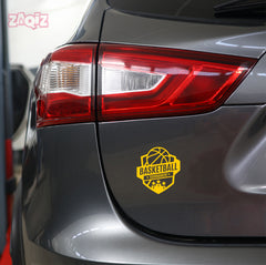 Basketball Tournament Badge Car Window Sticker | Sports Vinyl Decal for Cars & Laptops