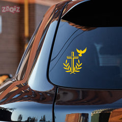 Christian Heart Cross Car Sticker – Jesus Faith Vinyl Decal for Cars & Bikes | Waterproof Religious Sticker (Copy)