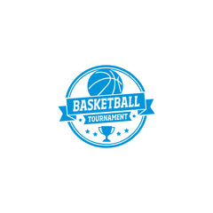 Basketball Tournament Emblem Car Window Sticker | Sports Vinyl Decal for Cars & Laptops