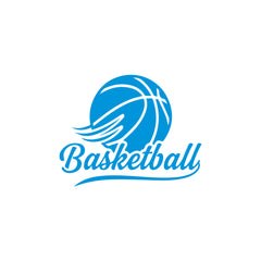 Basketball Script Logo Car Window Sticker | Stylish Sports Vinyl Decal for Cars & Laptops