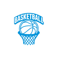 Basketball Rim & Ball Car Window Sticker | Sports Vinyl Decal for Cars, Laptops & Walls