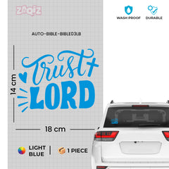 Trust Lord Christian Vinyl Sticker – Inspirational Faith Quote Car Decal