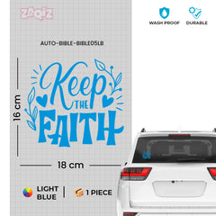 Keep the Faith Christian Vinyl Sticker – Inspirational Religious Car Decal
