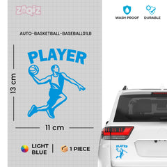 Basketball Player Car Window Sticker | Slam Dunk Sports Vinyl Decal for Cars, Laptops & Walls