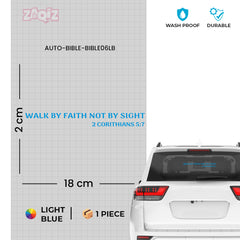 Walk by Faith Not by Sight Christian Vinyl Sticker – 2 Corinthians 5:7 Car Decal