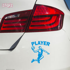 Basketball Player Car Window Sticker | Slam Dunk Sports Vinyl Decal for Cars, Laptops & Walls