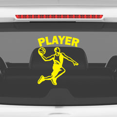 Basketball Player Car Window Sticker | Slam Dunk Sports Vinyl Decal for Cars, Laptops & Walls