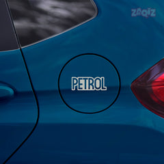 Clear Text Petrol Warning Label Decal