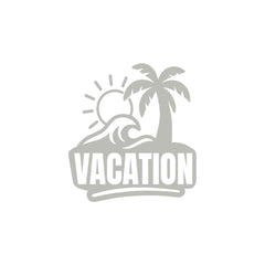 zaqiz Vacation Sticker – Tropical Escape Vibes
