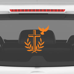 Christian Heart Cross Car Sticker – Jesus Faith Vinyl Decal for Cars & Bikes | Waterproof Religious Sticker (Copy)