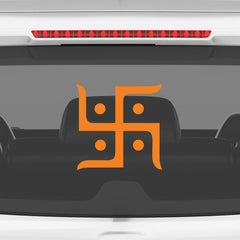 Hindu Swastik Car Sticker – Auspicious Vinyl Decal for Cars, Bikes, Home & Office | Waterproof & Durable