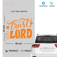 Trust Lord Christian Vinyl Sticker – Inspirational Faith Quote Car Decal