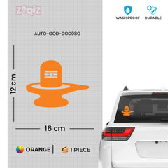 Shiva Lingam Car Sticker – Mahadev Shivling Vinyl Decal for Cars, Bikes, Home & Temple | Waterproof Spiritual Sticker
