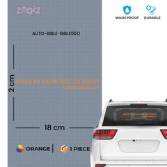 Walk by Faith Not by Sight Christian Vinyl Sticker – 2 Corinthians 5:7 Car Decal