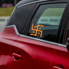 Hindu Swastik Car Sticker – Auspicious Vinyl Decal for Cars, Bikes, Home & Office | Waterproof & Durable