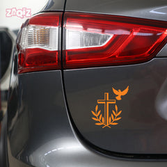 Christian Heart Cross Car Sticker – Jesus Faith Vinyl Decal for Cars & Bikes | Waterproof Religious Sticker (Copy)