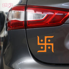 Hindu Swastik Car Sticker – Auspicious Vinyl Decal for Cars, Bikes, Home & Office | Waterproof & Durable