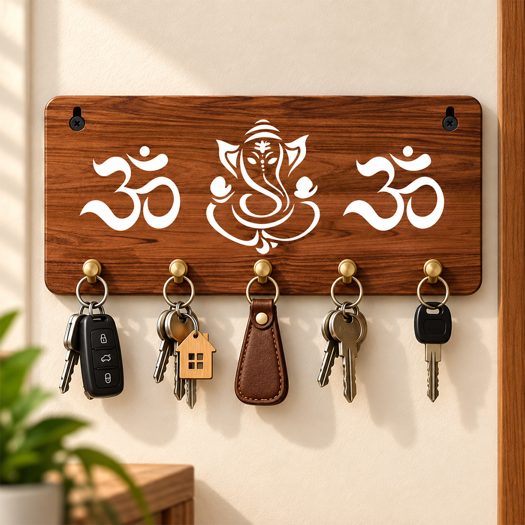 Om Ganesh wall key organizer