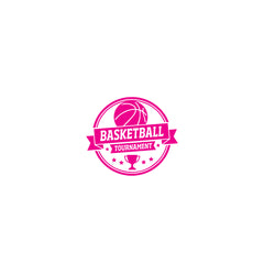 Basketball Tournament Emblem Car Window Sticker | Sports Vinyl Decal for Cars & Laptops