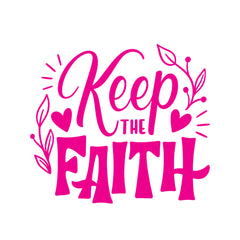 Keep the Faith Christian Vinyl Sticker – Inspirational Religious Car Decal