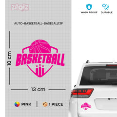 Basketball Badge Car Window Sticker | Premium Sports Vinyl Decal for Cars & Laptops (Copy)