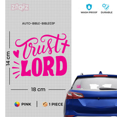 Trust Lord Christian Vinyl Sticker – Inspirational Faith Quote Car Decal