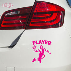 Basketball Player Car Window Sticker | Slam Dunk Sports Vinyl Decal for Cars, Laptops & Walls