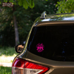 Faith Hope Love Christian Vinyl Sticker – Inspirational Religious Decal for Car & Laptop