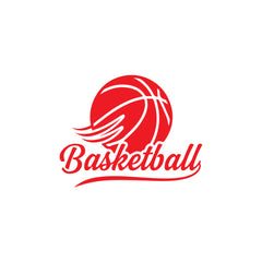 Basketball Script Logo Car Window Sticker | Stylish Sports Vinyl Decal for Cars & Laptops