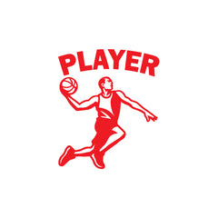 Basketball Player Car Window Sticker | Slam Dunk Sports Vinyl Decal for Cars, Laptops & Walls