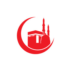 Kaaba Crescent Moon Car Sticker – Islamic Mecca & Mosque Vinyl Decal for Cars & Bikes | Waterproof Muslim Faith Sticker