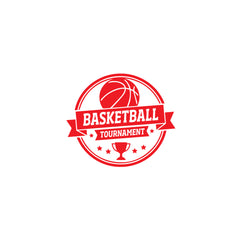 Basketball Tournament Emblem Car Window Sticker | Sports Vinyl Decal for Cars & Laptops