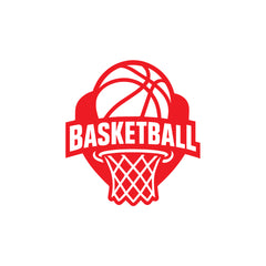 Basketball Hoop Car Window Sticker | Sports Vinyl Decal for Cars, Laptops & Walls