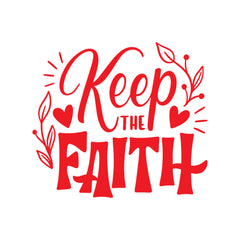 Keep the Faith Christian Vinyl Sticker – Inspirational Religious Car Decal