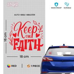 Keep the Faith Christian Vinyl Sticker – Inspirational Religious Car Decal