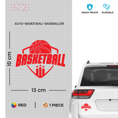 Basketball Badge Car Window Sticker | Premium Sports Vinyl Decal for Cars & Laptops (Copy)