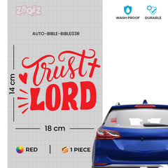 Trust Lord Christian Vinyl Sticker – Inspirational Faith Quote Car Decal