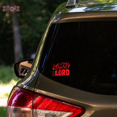 Trust Lord Christian Vinyl Sticker – Inspirational Faith Quote Car Decal