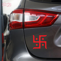 Hindu Swastik Car Sticker – Auspicious Vinyl Decal for Cars, Bikes, Home & Office | Waterproof & Durable