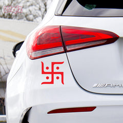 Hindu Swastik Car Sticker – Auspicious Vinyl Decal for Cars, Bikes, Home & Office | Waterproof & Durable