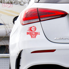 Fast Break Basketball Car Window Sticker | Sports Vinyl Decal for Cars & Laptops