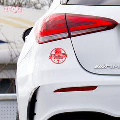 Basketball Tournament Emblem Car Window Sticker | Sports Vinyl Decal for Cars & Laptops