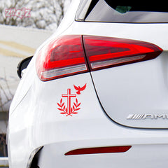 Christian Heart Cross Car Sticker – Jesus Faith Vinyl Decal for Cars & Bikes | Waterproof Religious Sticker (Copy)