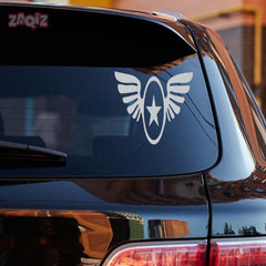 Zaqiz Stickers – Aviation Style Winged Star Emblems