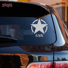 Zaqiz Stickers – Retro Wing Star Logo Decals