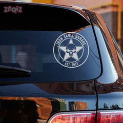 Zaqiz Stickers – Bold Star Skull Garage Decals